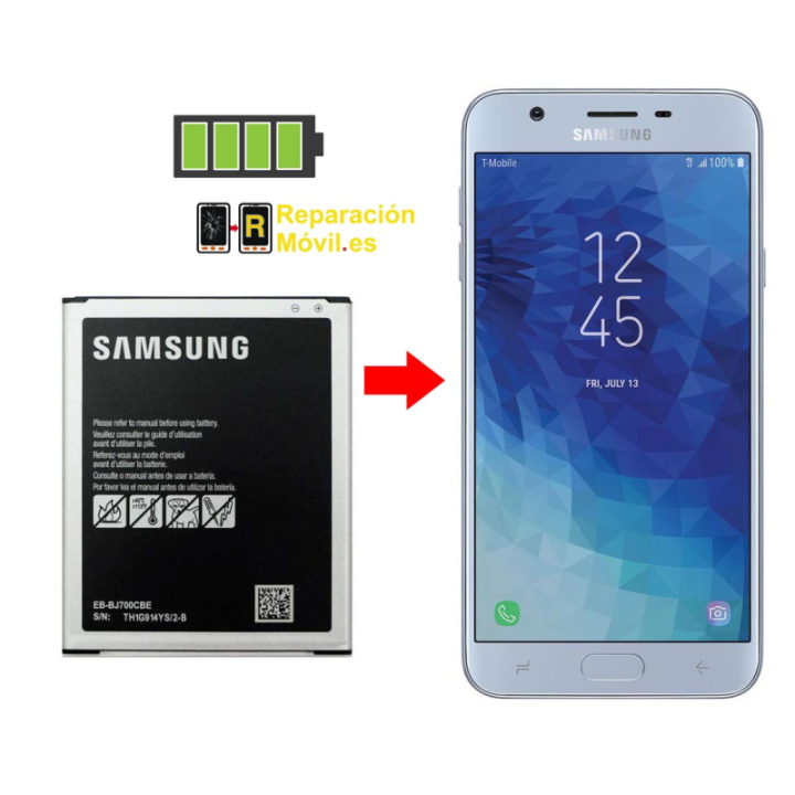 Cambiar Batería Samsung j7 2018
