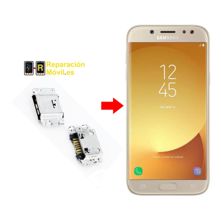 Cambiar conector de carga samsung J7 2017 (j730)