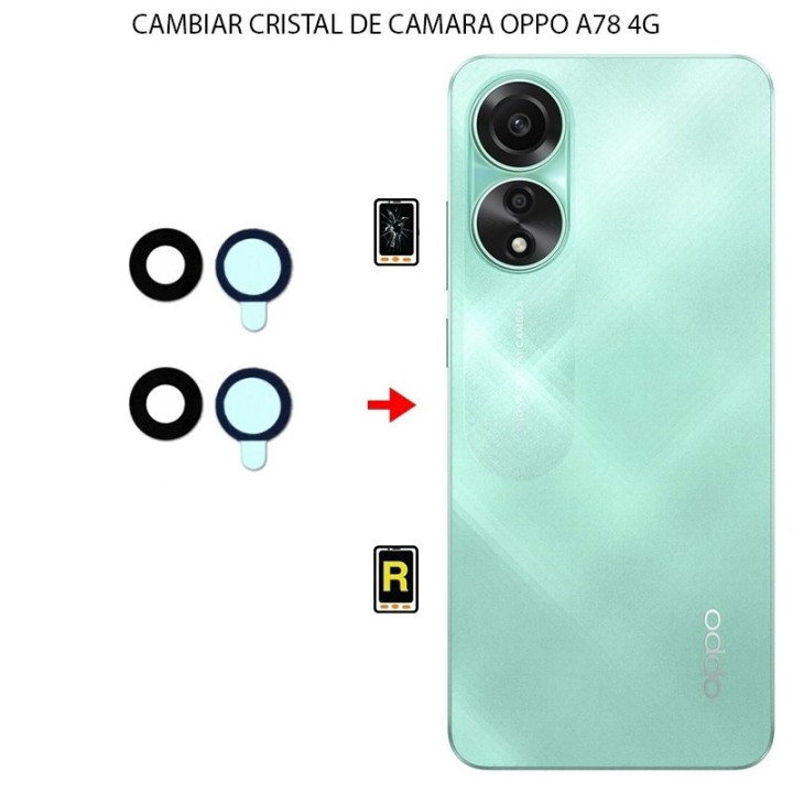 Cambiar Cristal Cámara Trasera Oppo A78 4G
