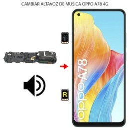 Cambiar Altavoz de Música Oppo A78 4G