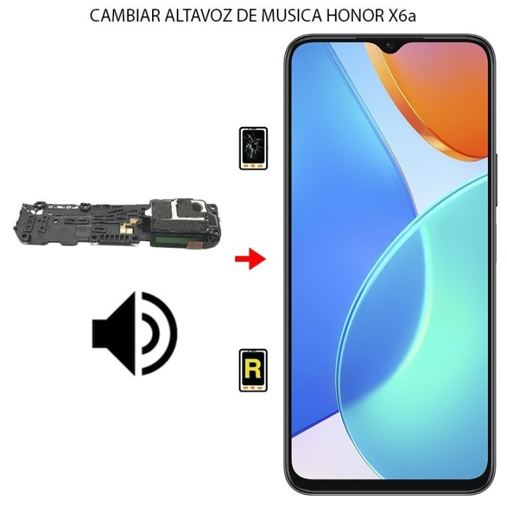 Cambiar Altavoz de Música Honor X6a