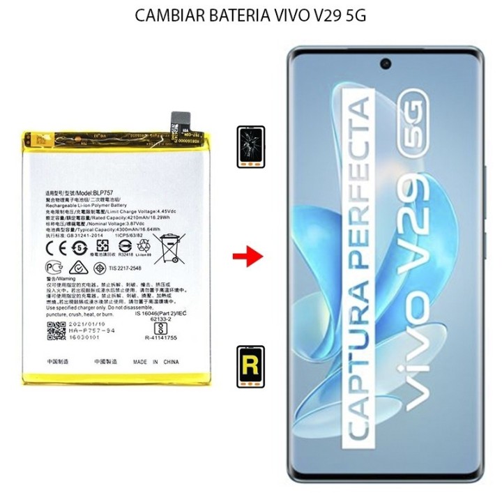 Cambiar Batería Vivo V29 5G
