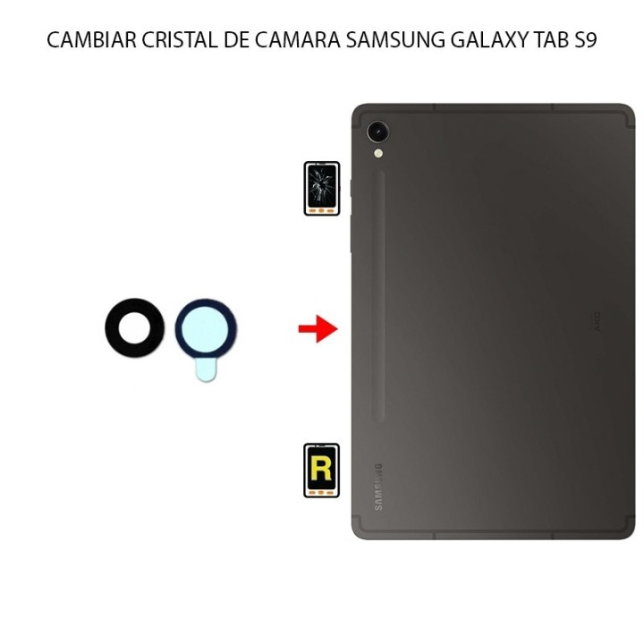 Cambiar Cristal Cámara Trasera Samsung Galaxy Tab S9