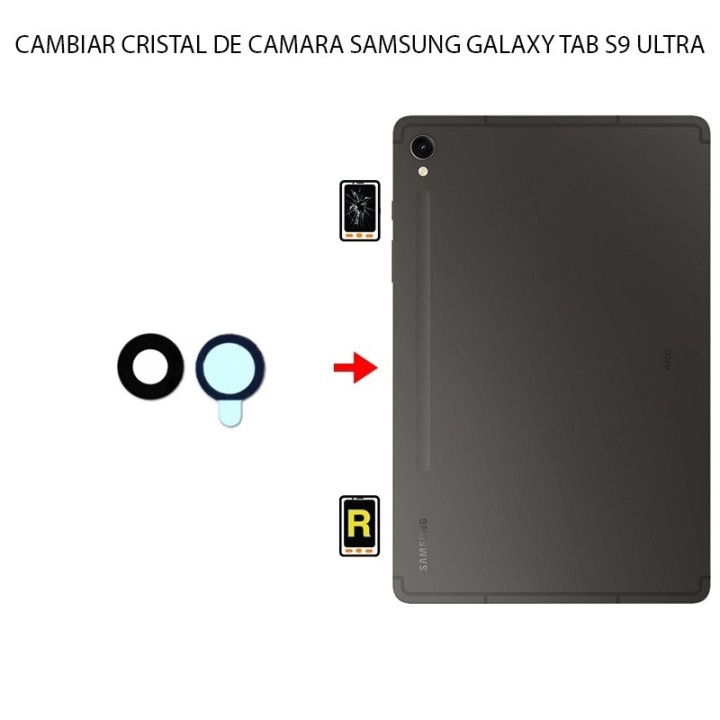 Cambiar Cristal Cámara Trasera Samsung Galaxy Tab S9 Ultra
