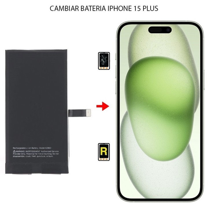 Cambiar Batería iPhone 15 Plus