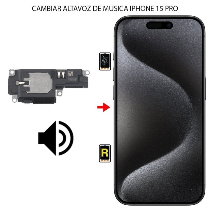 Cambiar Altavoz de Música iPhone 15 Pro