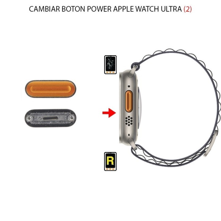 Cambiar Botón Power Apple Watch Ultra 2