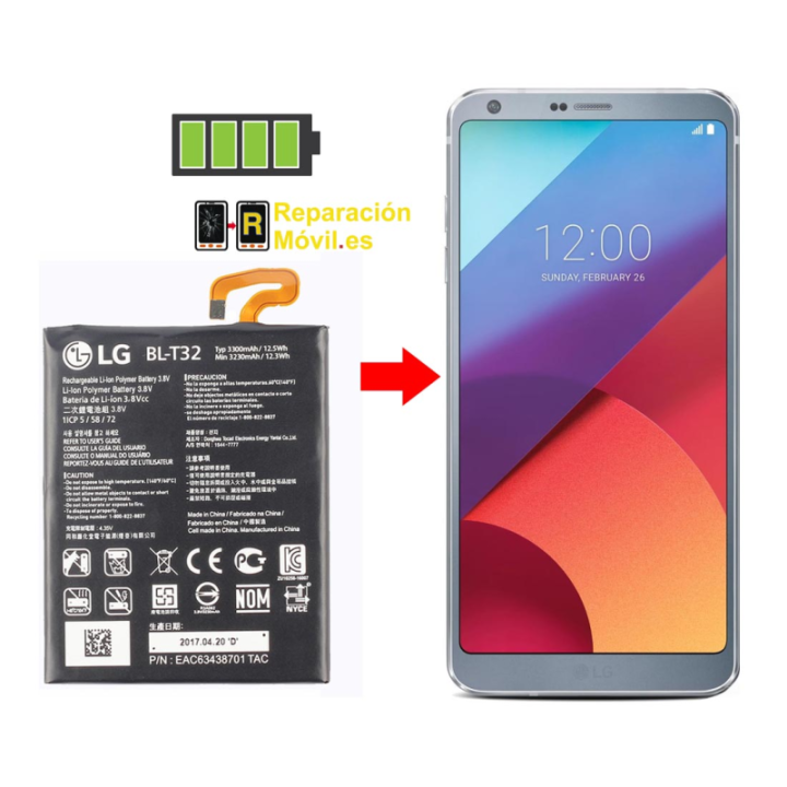 Cambiar Batería LG G6