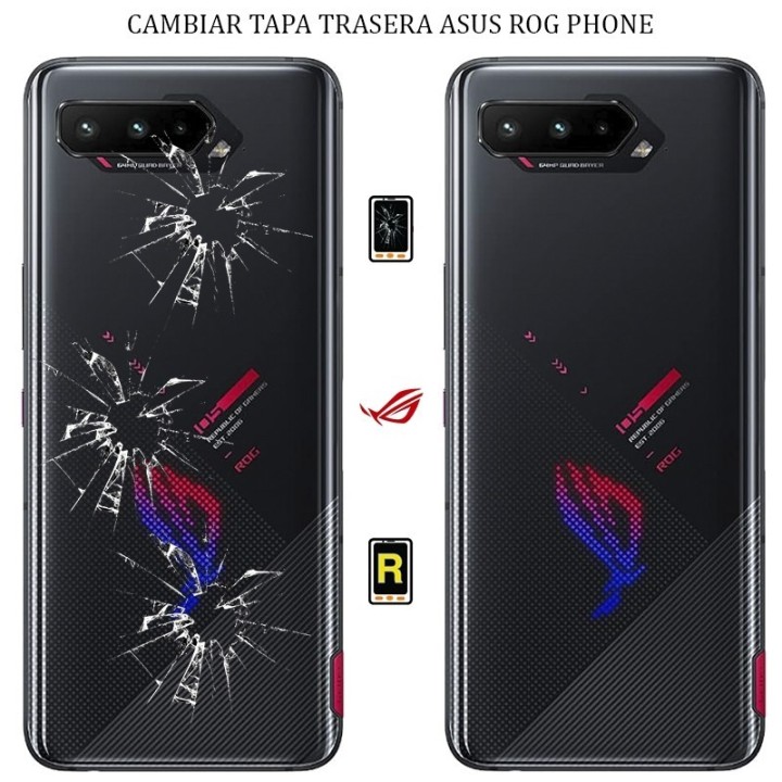 Cambiar Tapa Trasera Asus ROG Phone 5S
