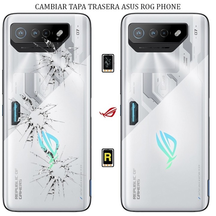 Cambiar Tapa Trasera Asus ROG Phone 7