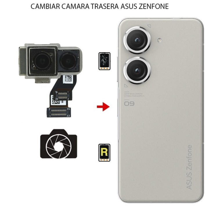 Cambiar Cámara Trasera Asus Zenfone 9