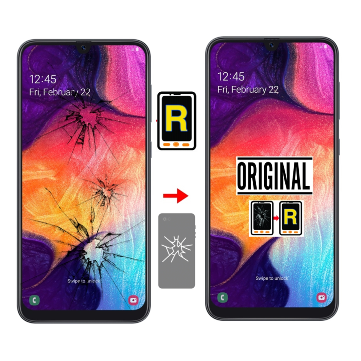 Cambiar Pantalla Samsung Galaxy A50 SM-A505F Original