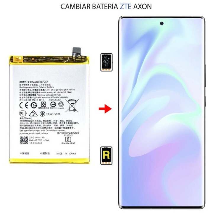 Cambiar Batería ZTE Axon 9 Pro