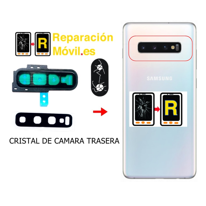 Cambiar Cristal Cámara Samsung Galaxy S10 SM-G973