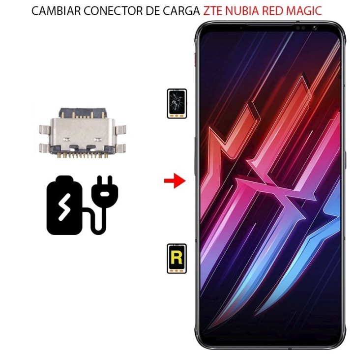 Cambiar Conector de Carga ZTE Nubia Red Magic 3