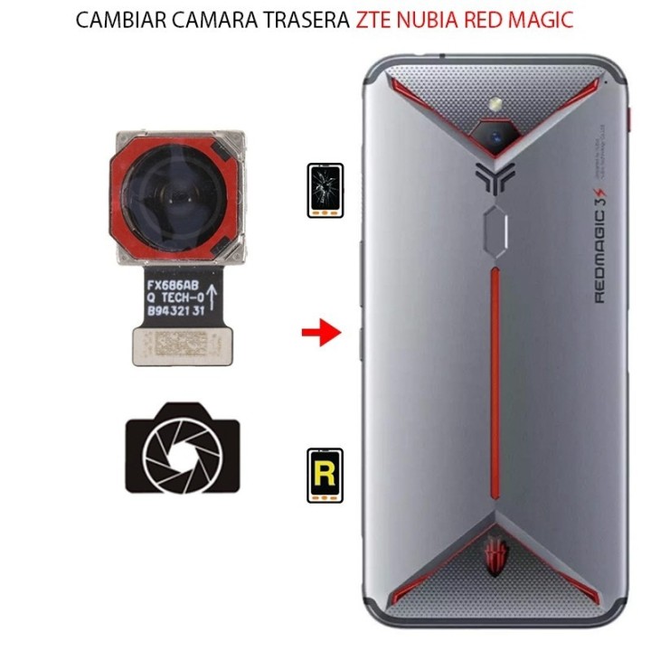 Cambiar Cámara Trasera ZTE Nubia Red Magic 3S