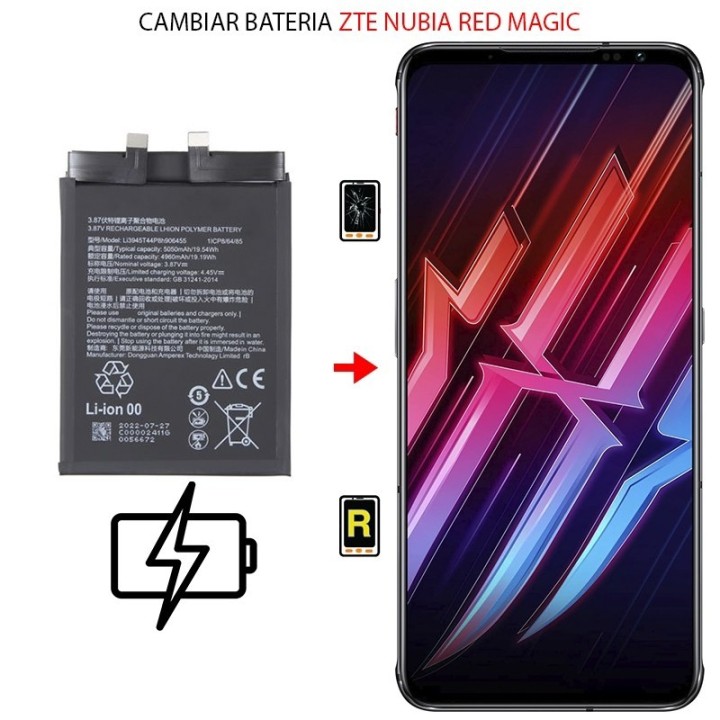 Cambiar Batería ZTE Nubia Red Magic 6