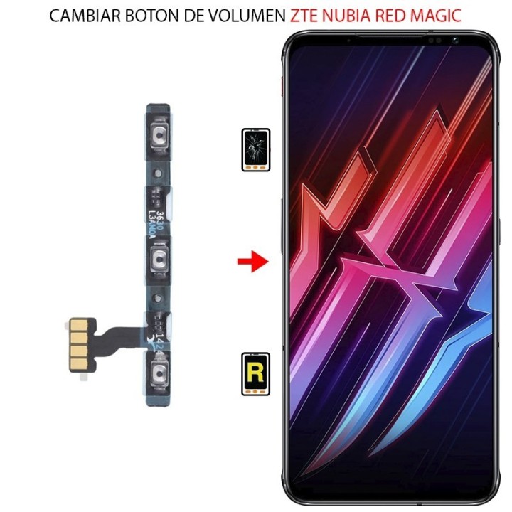 Cambiar Botón de Volumen ZTE Nubia Red Magic 7