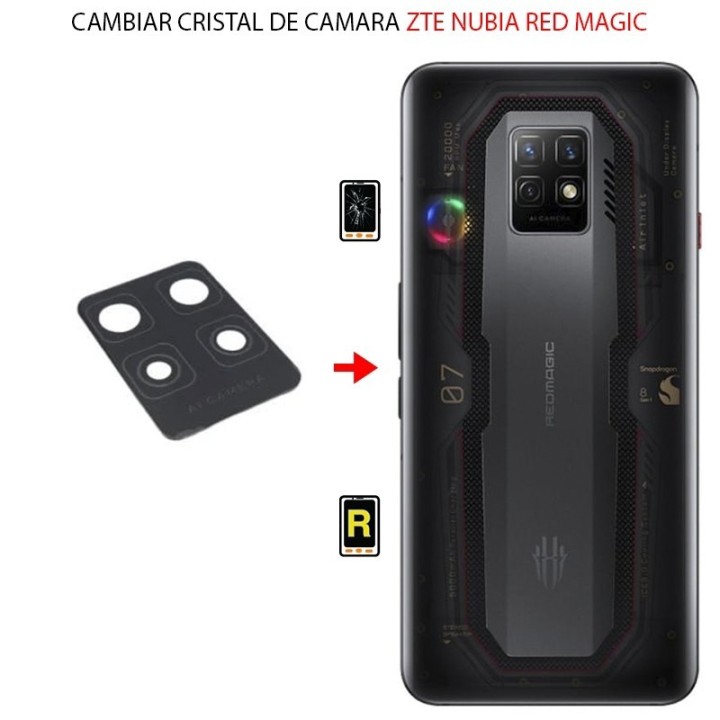 Cambiar Cristal Cámara Trasera ZTE Nubia Red Magic 7 Pro