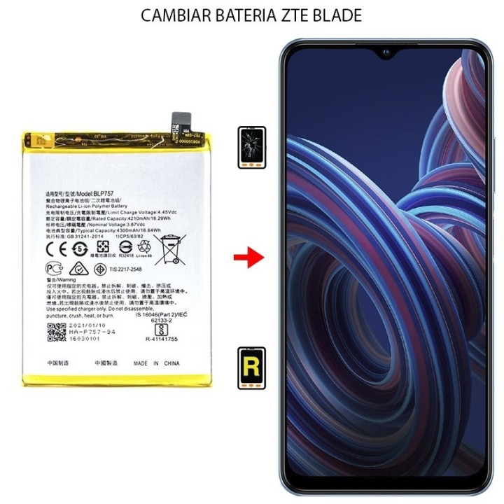 Cambiar Batería ZTE Blade A7 2019