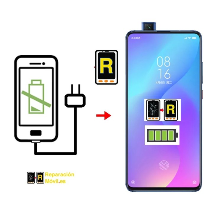 Cambiar Conector de Carga Xiaomi Mi 9T