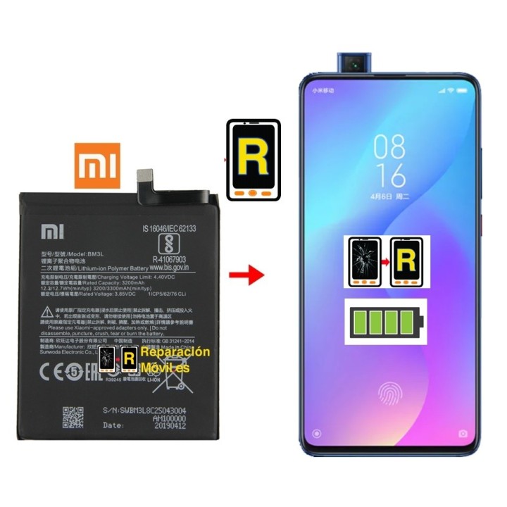 Cambiar Batería Xiaomi Mi 9T BP41