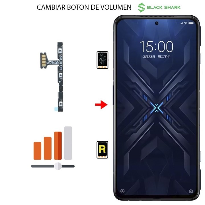 Cambiar Botón de Volumen Black Shark 4S Pro