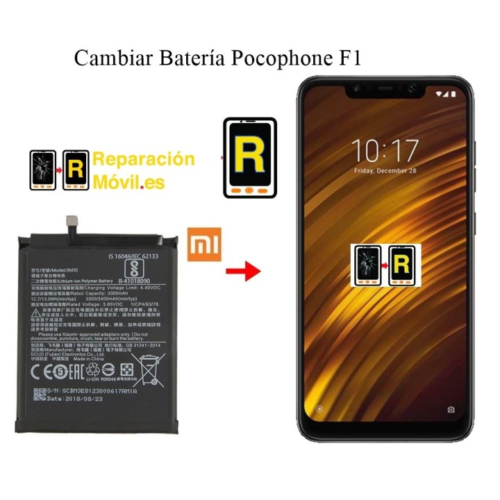 cambiar bateria pocophone F1