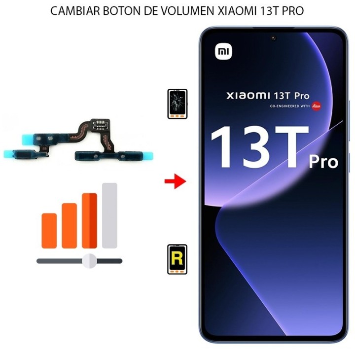 Cambiar Botón de Volumen Xiaomi 13T Pro