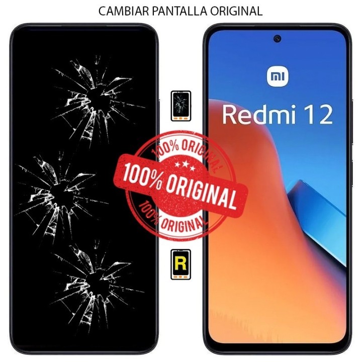 Cambiar Pantalla Xiaomi Redmi 12 Original