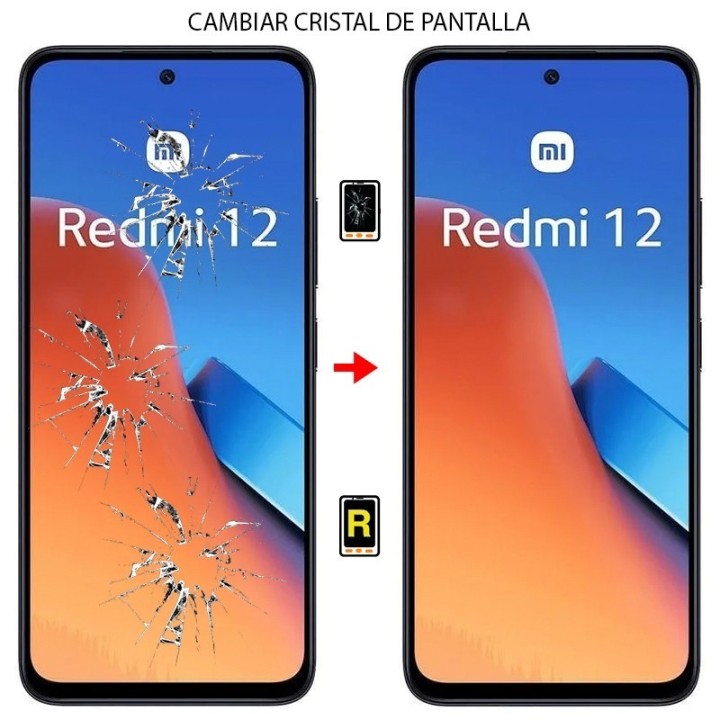 Cambiar Cristal de Pantalla Xiaomi Redmi 12