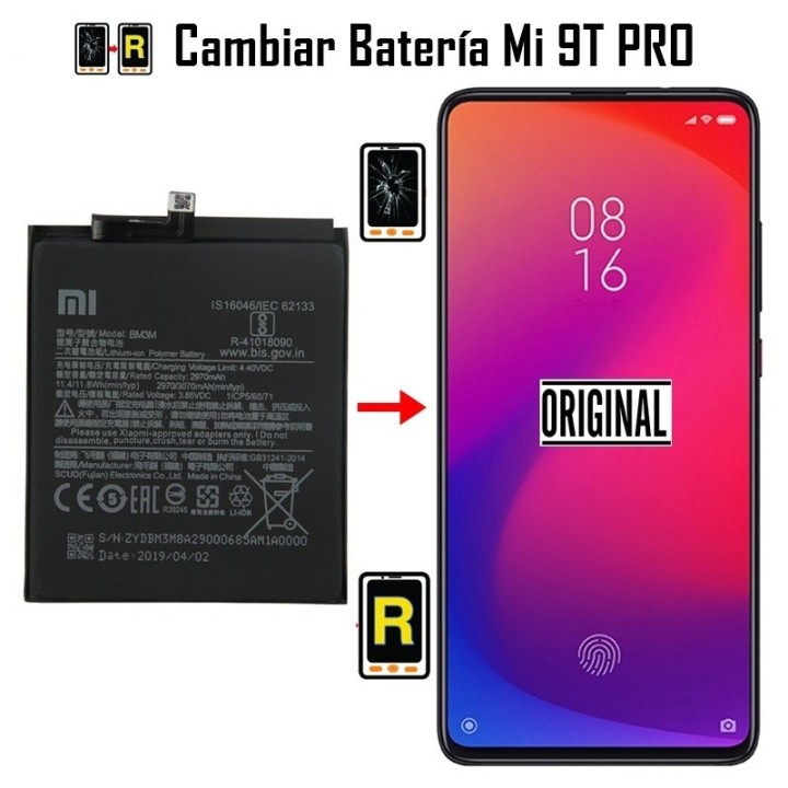 Cambiar Batería Mi 9T Pro