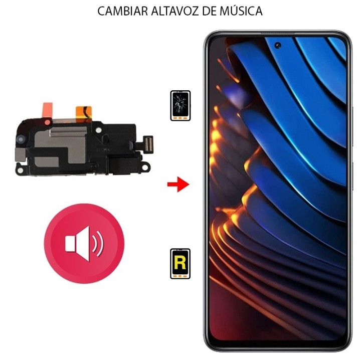 Cambiar Altavoz de Música Xiaomi Poco F3 GT