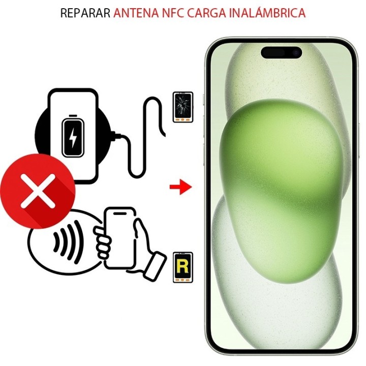 Reparar Carga inalámbrica NFC iPhone 15 Plus