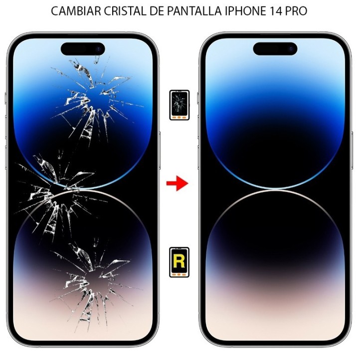 Cambiar Cristal De Pantalla iPhone 14 Pro