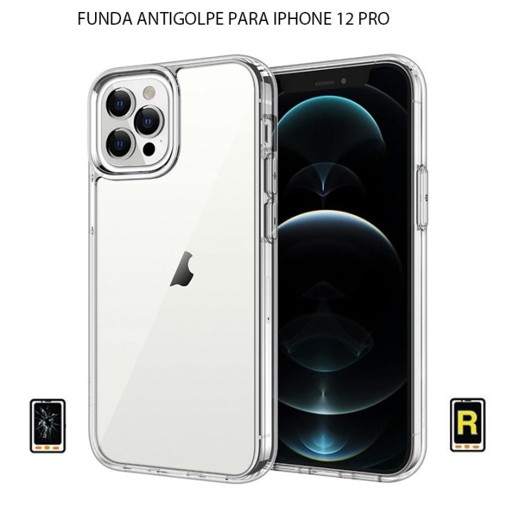 Funda Antigolpe iPhone 12 Pro Gel Transparente