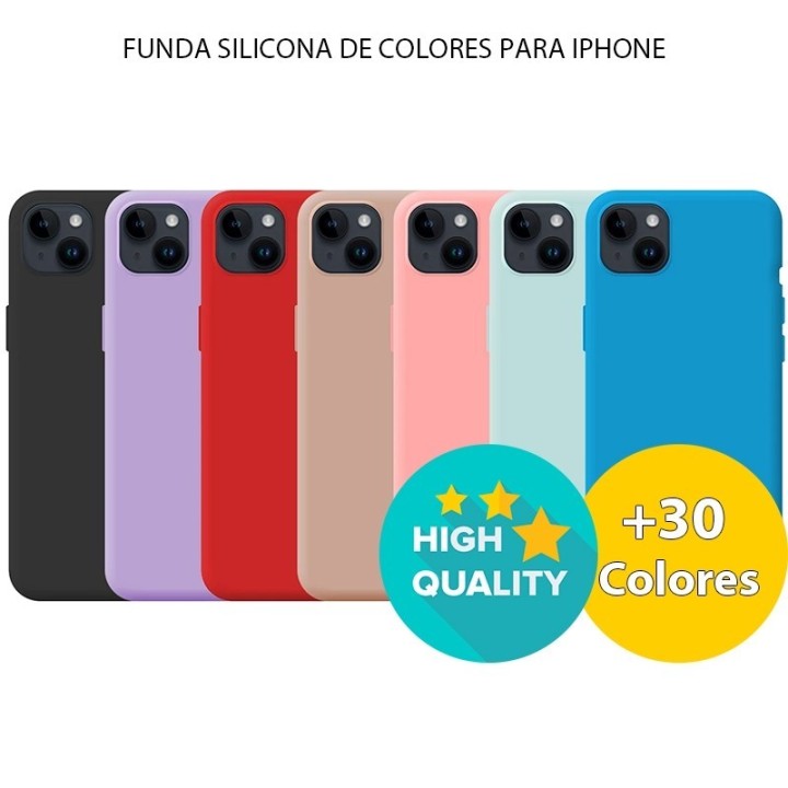 Funda Silicona Colores iPhone 12
