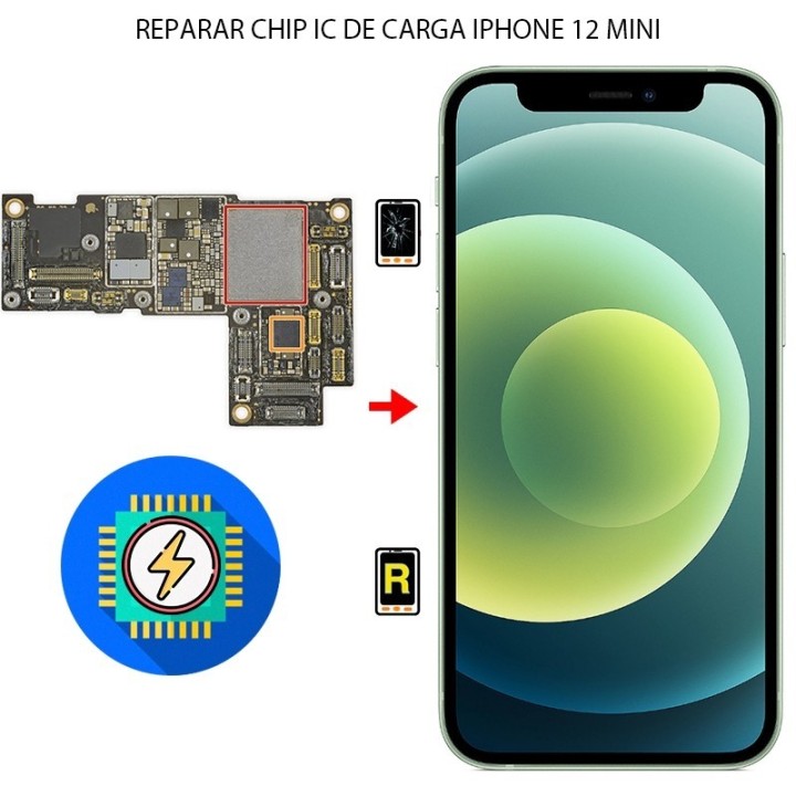Cambiar Chip de Carga iPhone 12 Mini
