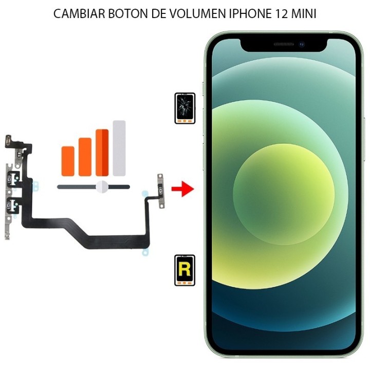 Cambiar Botón Volumen iPhone 12 Mini