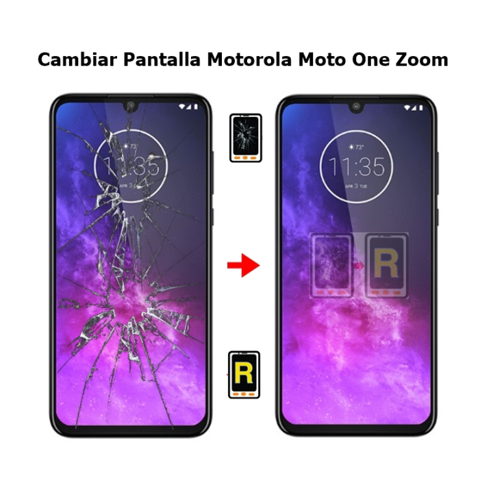 Cambiar Pantalla Motorola One Zoom