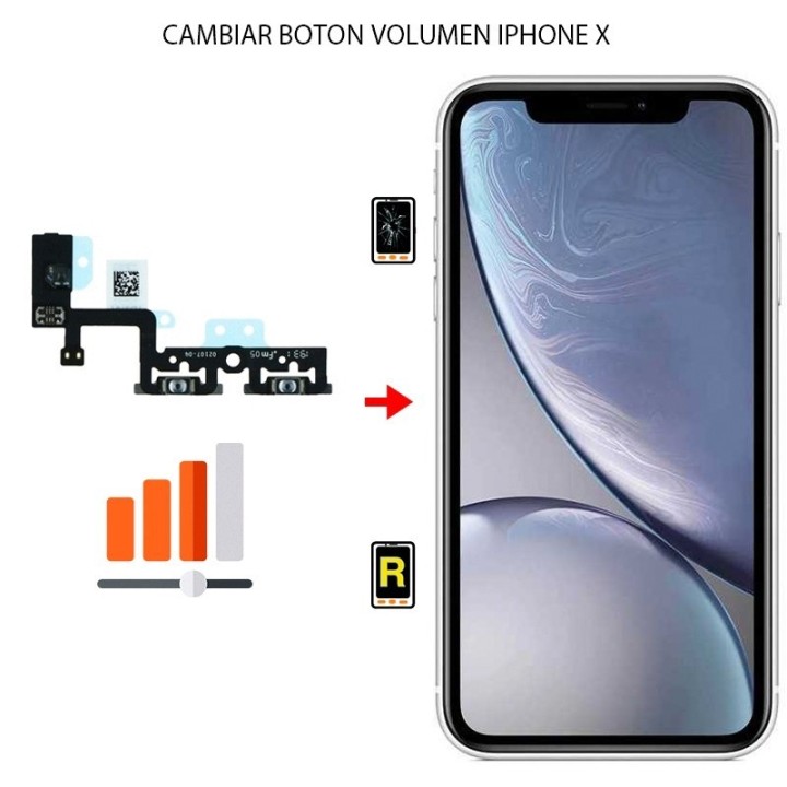 Cambiar Botón de Volumen iPhone X