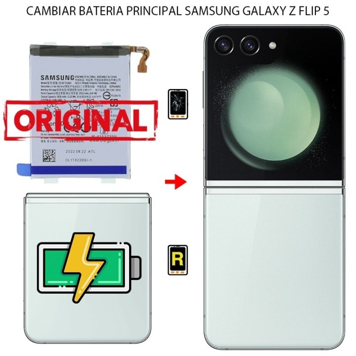 Cambiar Batería Original Principal Samsung Galaxy Z Flip 5 5G