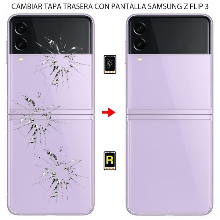 Cambiar Tapa Trasera Con Pantalla Samsung Galaxy Z Flip 3 5G