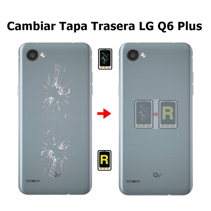 Cambiar Tapa Trasera LG Q6 Plus