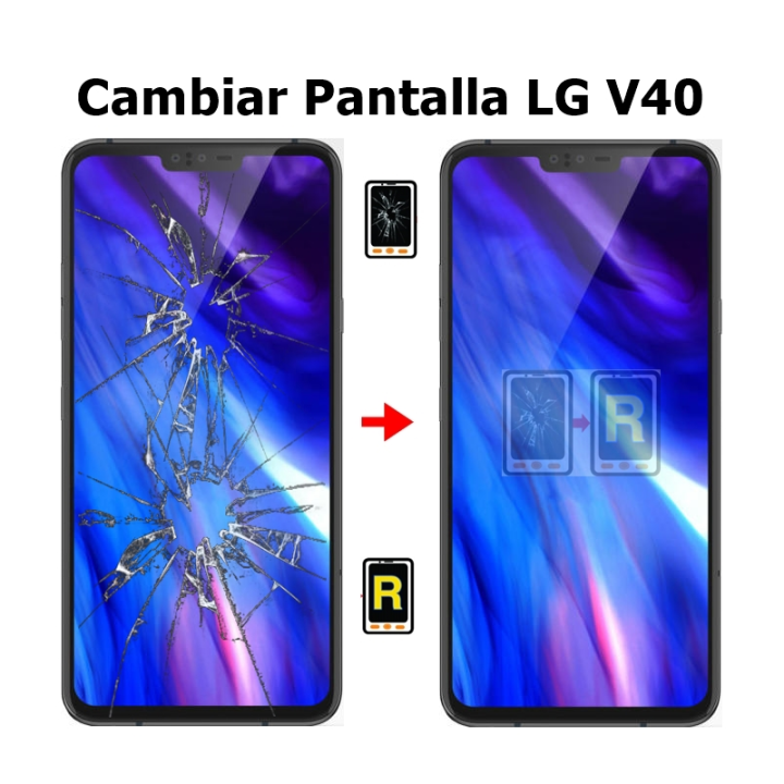 Cambiar Pantalla LG V40 ThinQ LMV405EB