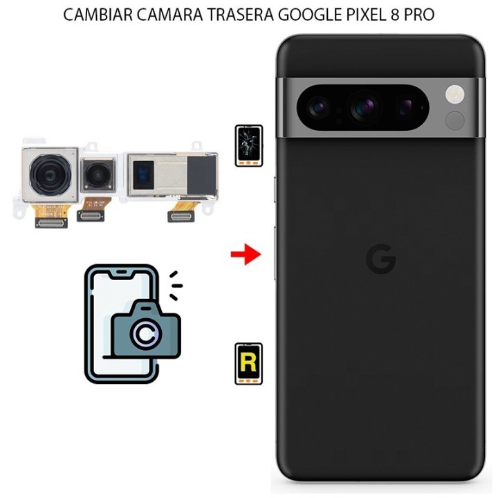 Cambiar Cámara Trasera Google Pixel 8 Pro
