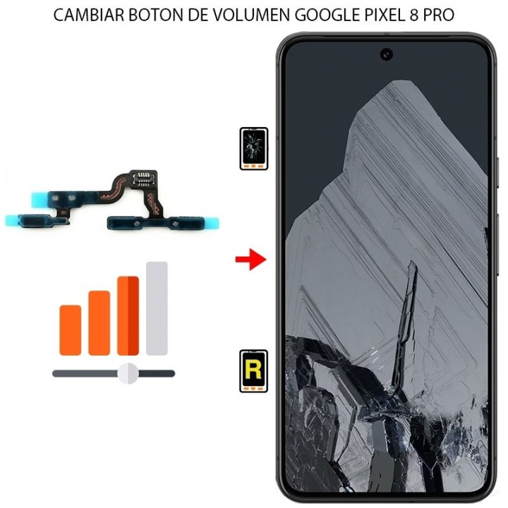 Cambiar Botón de Volumen Google Pixel 8 Pro