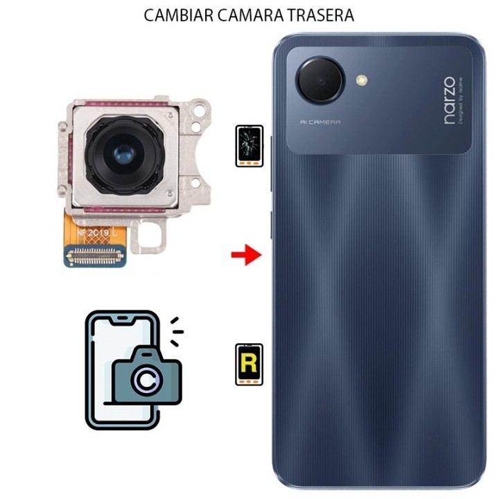 Cambiar Cámara Trasera Realme Narzo 50i Prime