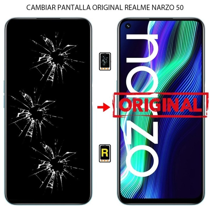 Cambiar Pantalla Realme Narzo 50 Original