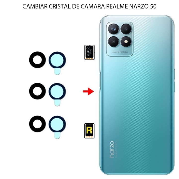 Cambiar Cristal Cámara Trasera Realme Narzo 50